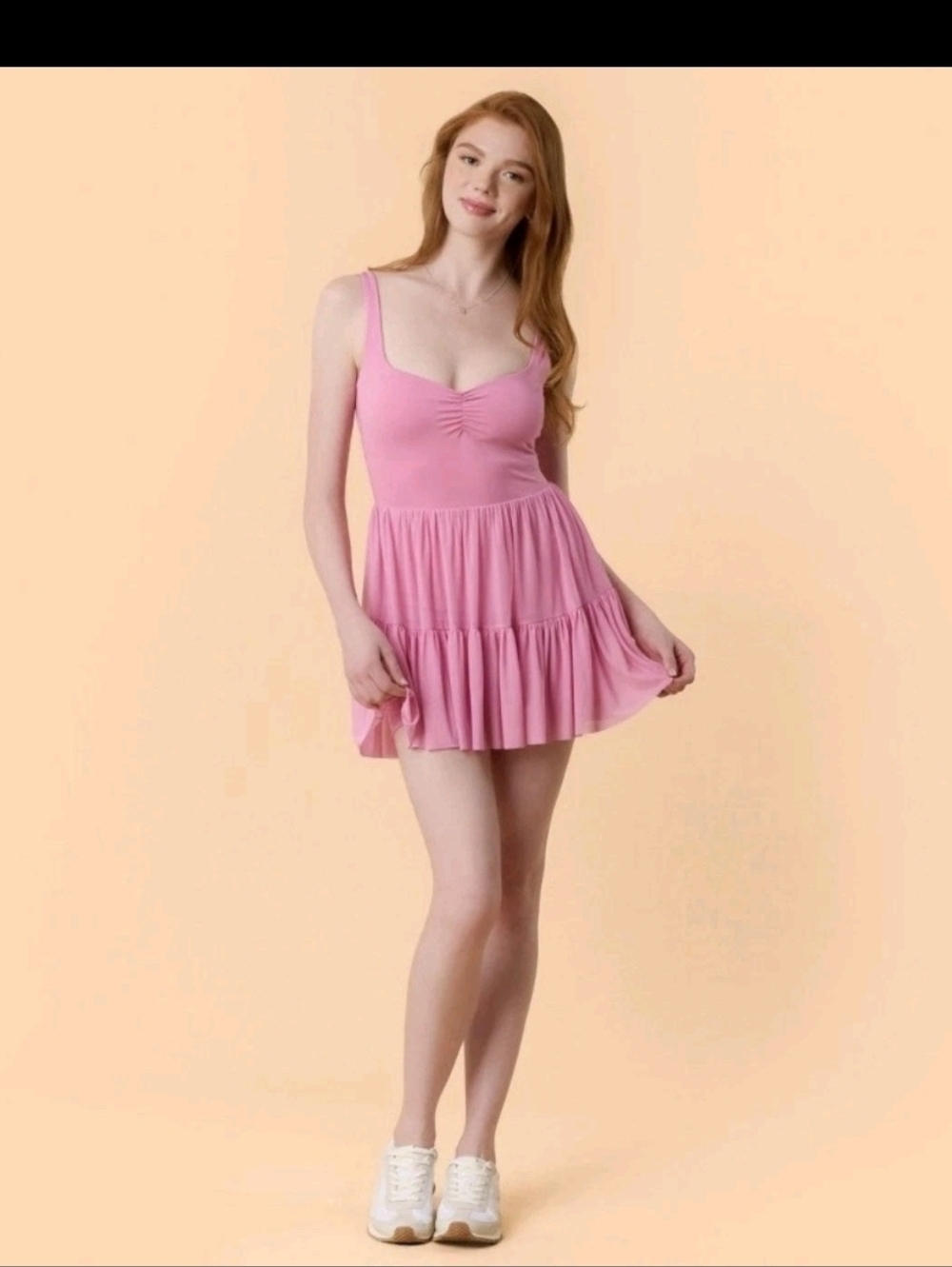 Blogilates Women's Sweetheart Ballerina Dress, Pink Size S